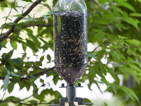 Zinc Soda Bottle Bird Feeder