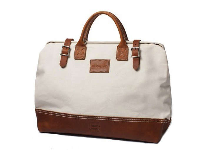 canvas leather weekender bag