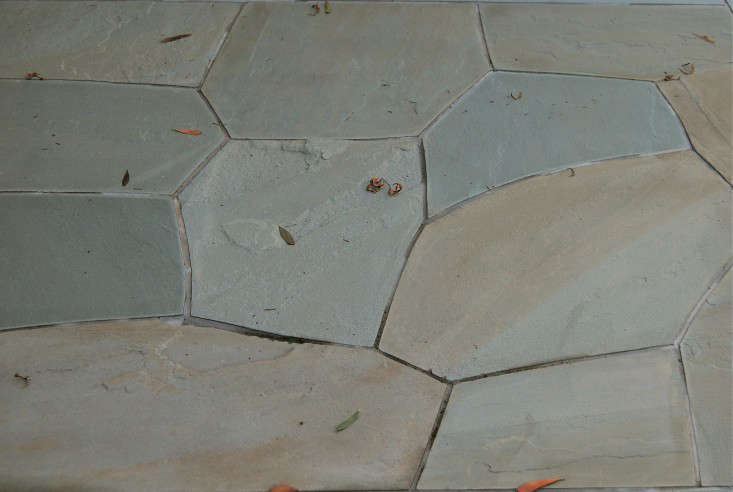 Fieldstone set in mortar. Photograph by Ellen Jenkins.