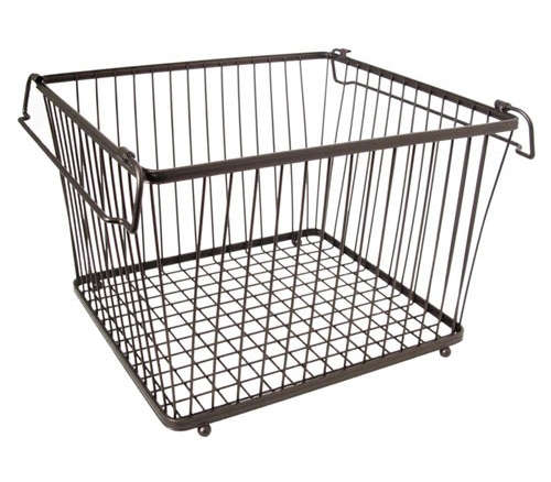 York Stackable Wire Pantry Basket - Bronze York Stackable Wire Pantry Basket - Bronze