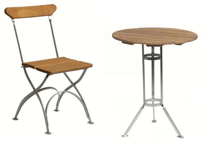 10 Easy Pieces: Outdoor Bistro Table and Chair Sets - Gardenista 10 Easy Pieces: Outdoor Bistro Table and Chair Sets - Gardenista