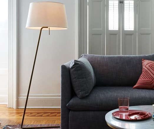small base floor lamp
