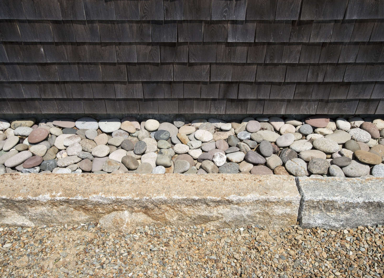 Drainage done right; a French drain system sloughs water away from the building