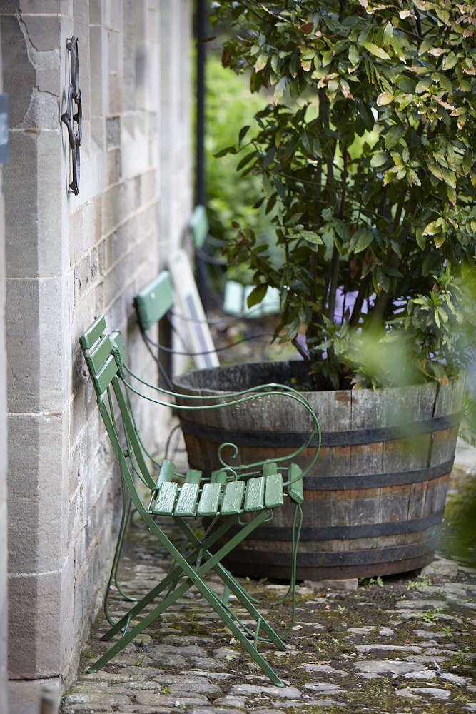Guests in the holiday cottages – which have been newly decorated and redesigned by Clare – can order produce from the walled garden, now run as part of a Community Supported Agriculture scheme by Colum Pawson.