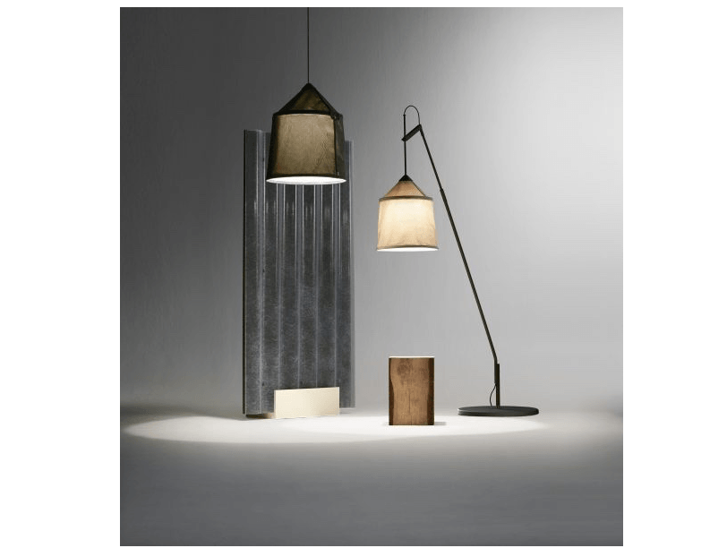 Object Of Desire A Gauzy Outdoor Floor Lamp From Barcelona Gardenista The Jaima Outdoor Standing Lamp Can Be Customized With Two Styles Of Rotating Stand