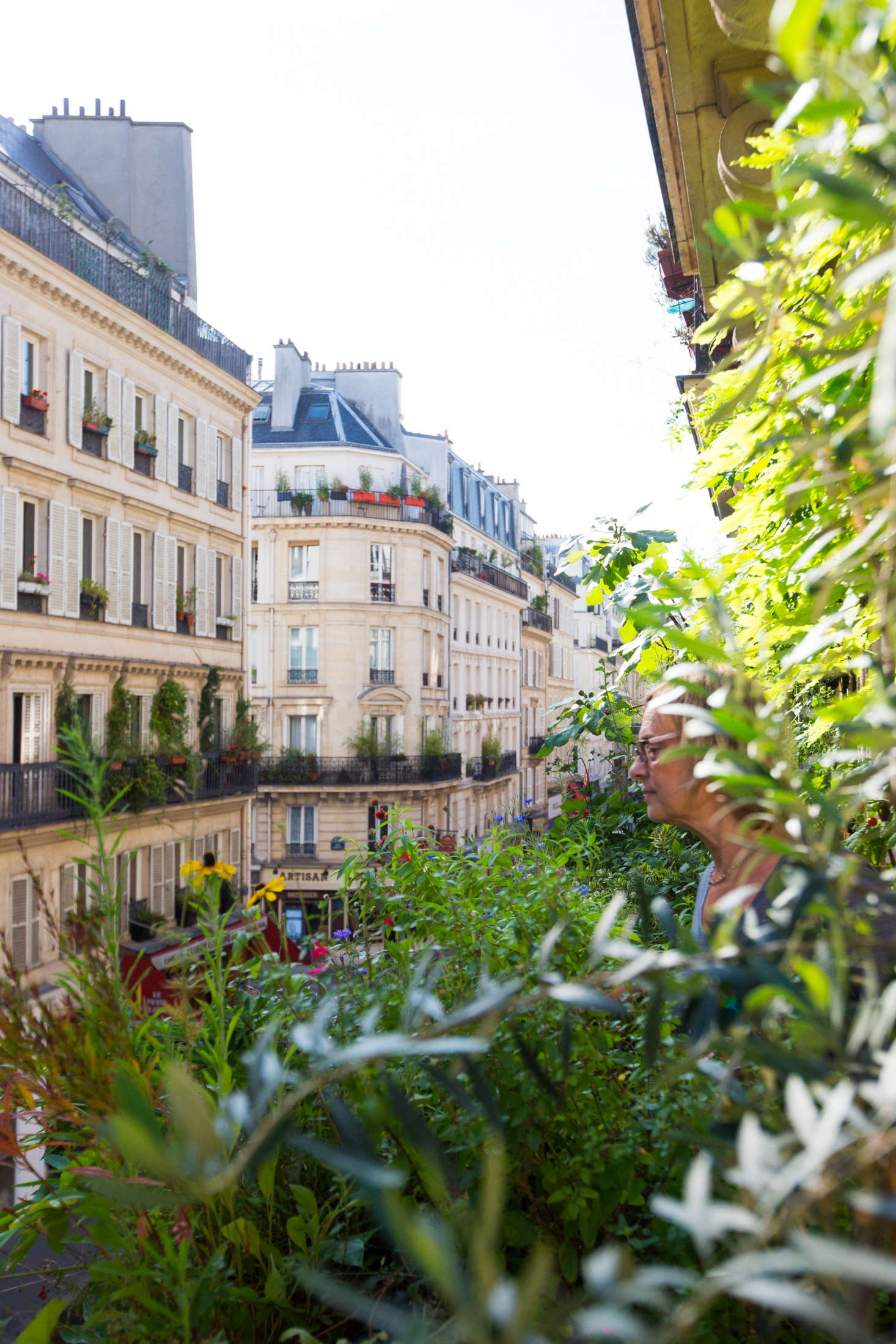 Valsonne tends her garden daily, snipping and pruning as necessary to keep plants in check.