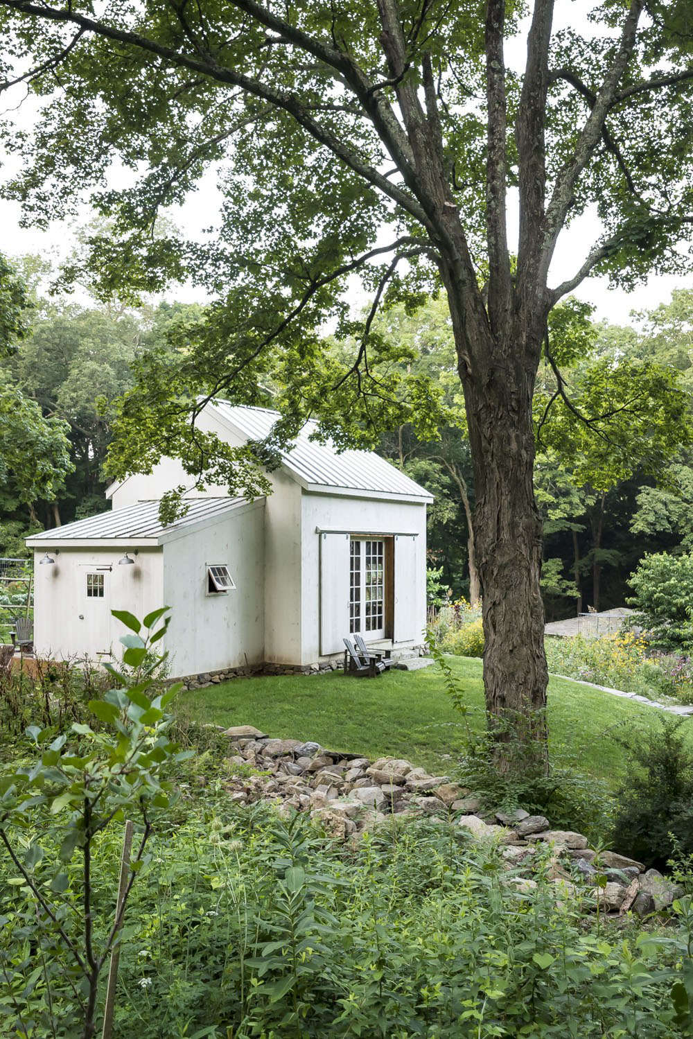 The dining room, in the garden.