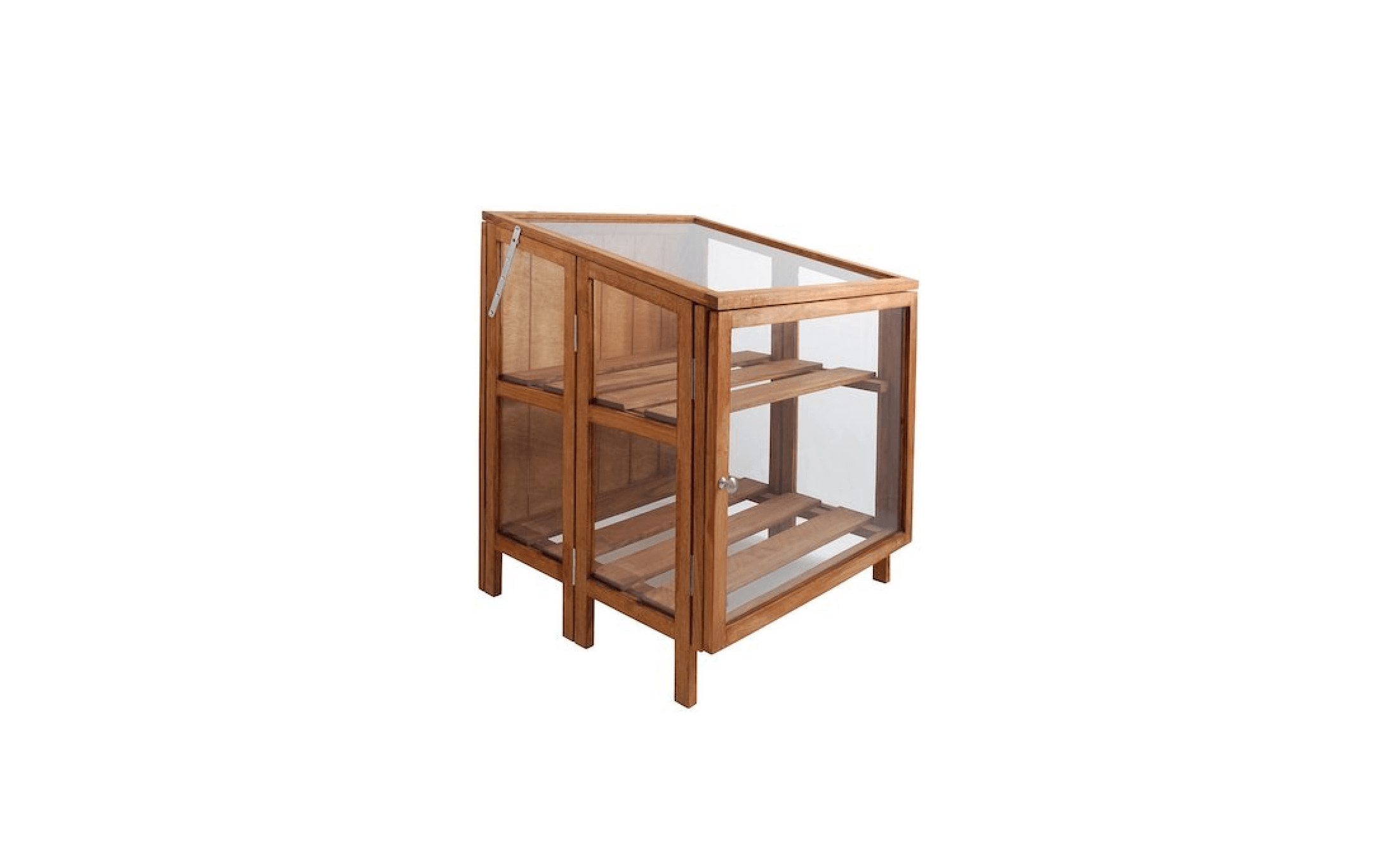 Esschert Design Greenhouse Hardwood Small GT32 Foldable Outdoor Garden Patio