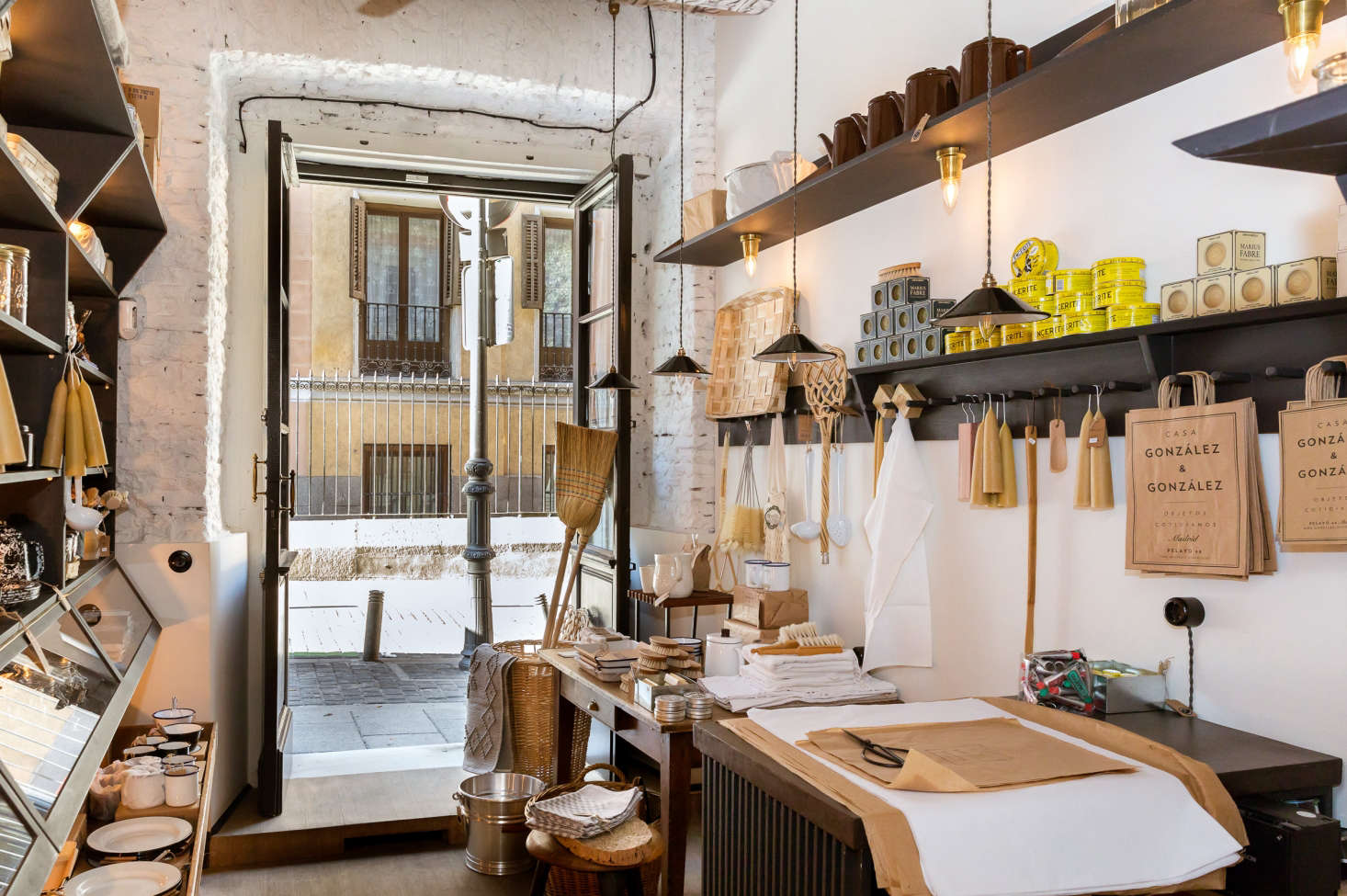 At Casa Gonzalez & Gonzalez in Madrid, offerings range from English dipped beeswax tapers (€