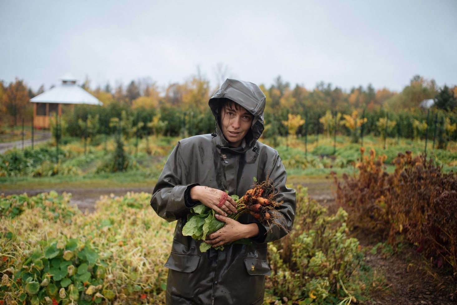 Justine, a former employee of La Ferme des Quatre-Temps, has since started her own farm. Both of Fortier