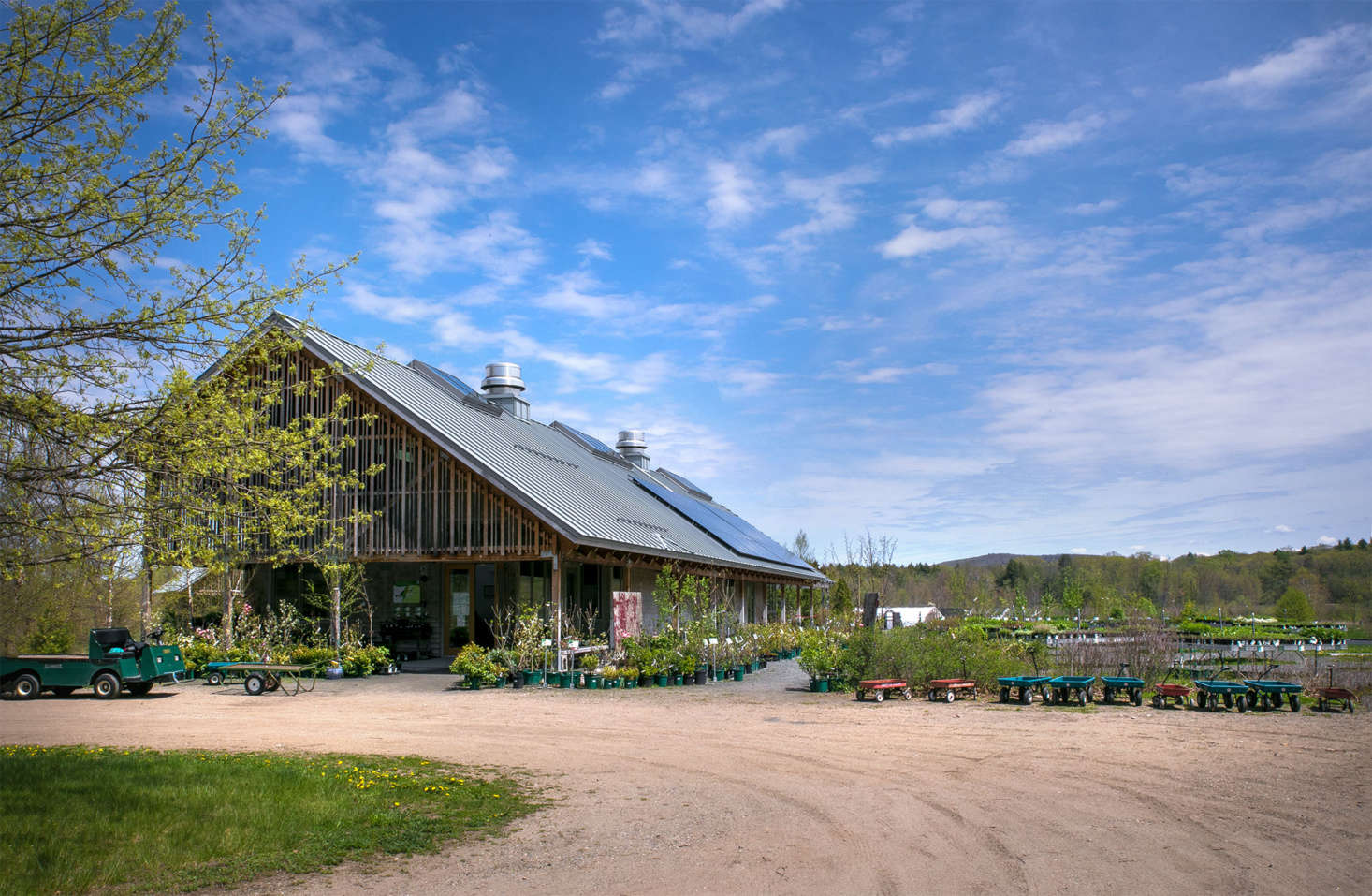 Nasami’s LEED Gold Standard Building houses the society’s native seed bank, administrative offices, and retail sales operation.