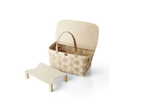 Leather Handled Picnic Basket