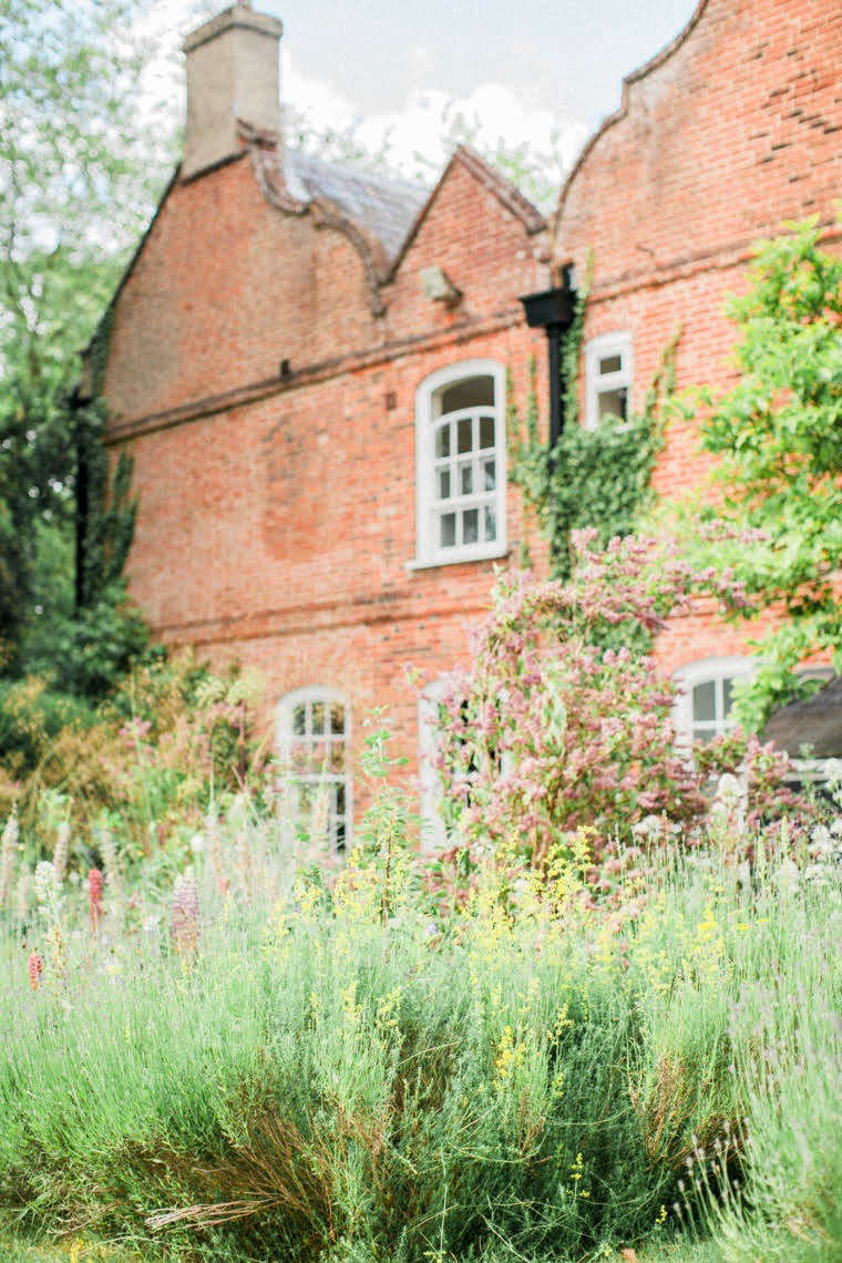 The mismatched brick walls of the house (the original timber-framed part of the house dates from 50 with later Georgian and Victorian additions) were softened with climbers including Hydrangea petiolaris, which are now reaching for the eaves.