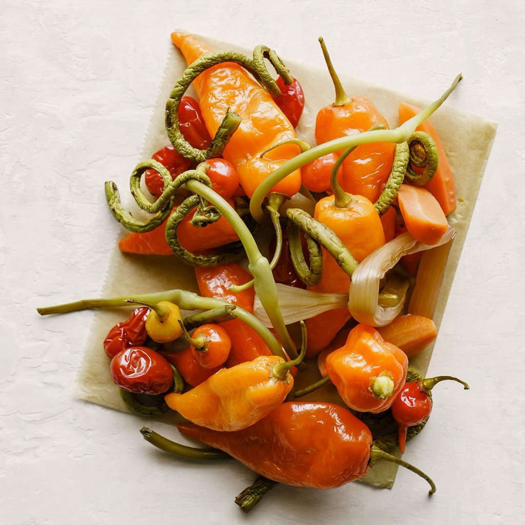 Produced in New York, seeds of heatless Habanada Peppers is $3.50.