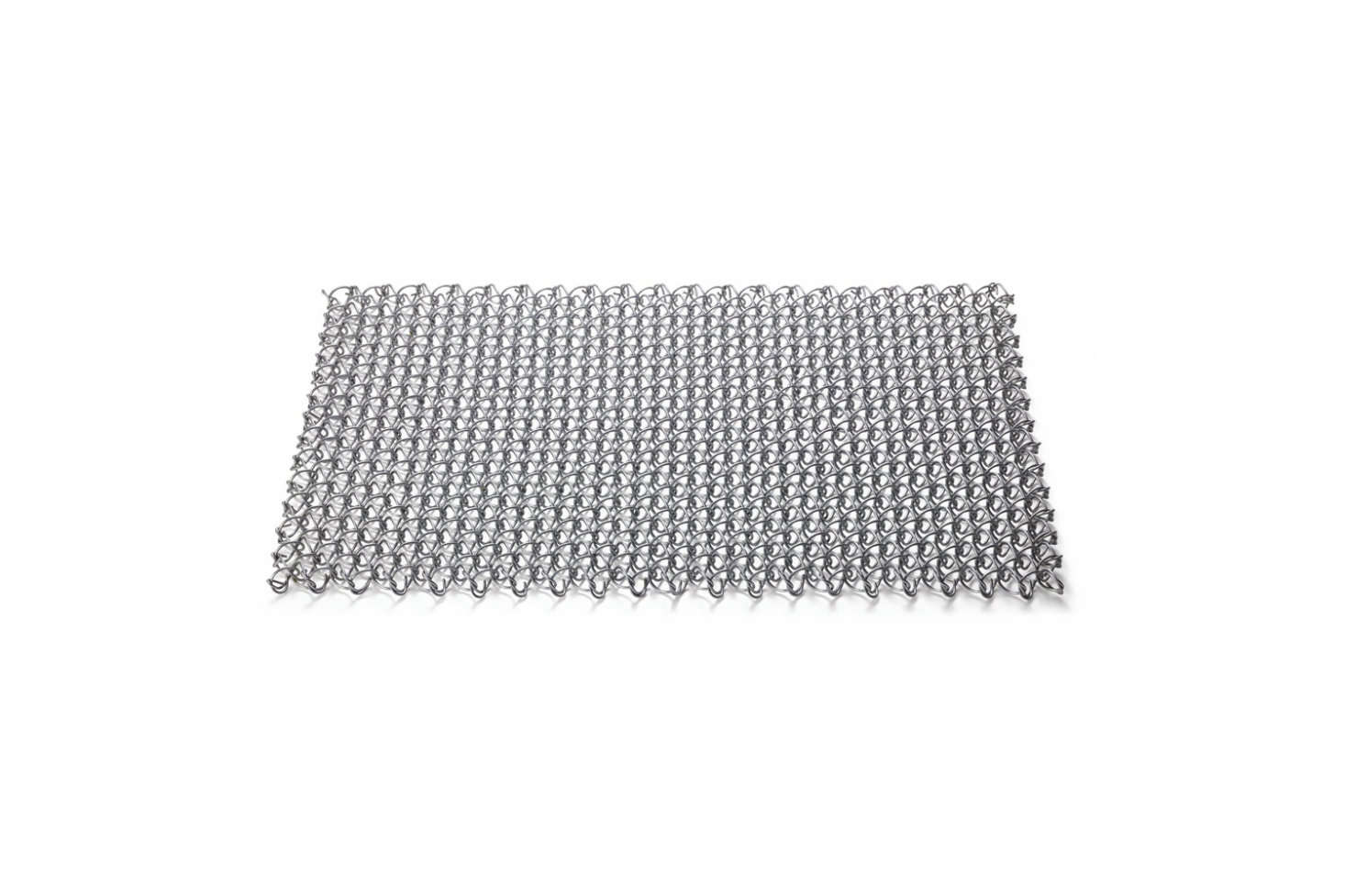 A Door Mat made of galvanized wire designed to age and darken over time; €.50 at Manufactum in Germany.
