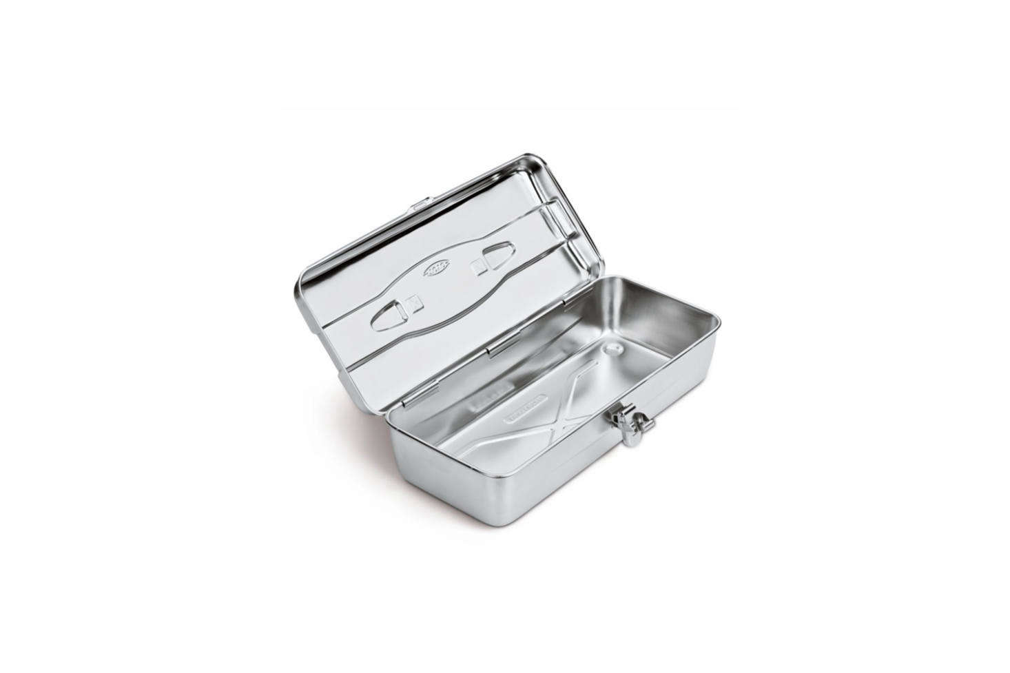 The Stainless Steel Toolbox from Japan measures 4.5 by by 7 inches is $8 at Manufactum in Germany.