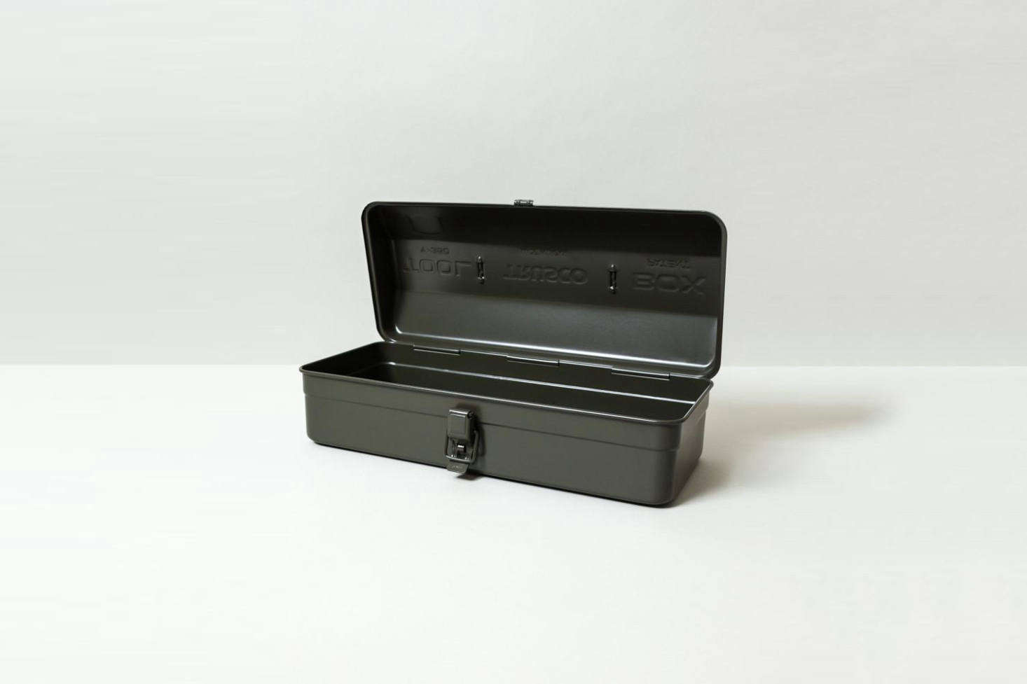 The classic Japanese Trusco Tool Box Y-350 comes in blue, olive (shown), or silver for $46 at Rikumo.