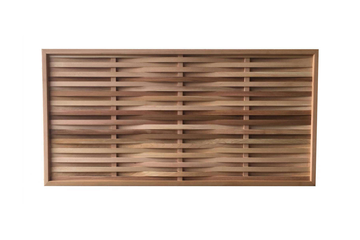 The Western Red Cedar Prestige Weave Panels are £163 to £344 at Garden Trellis Co.